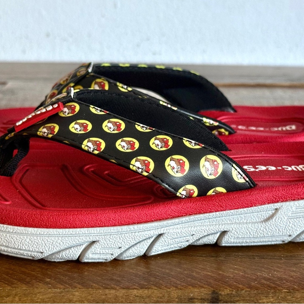 Fun Cartoon Kids Flip Flops - Black and Red